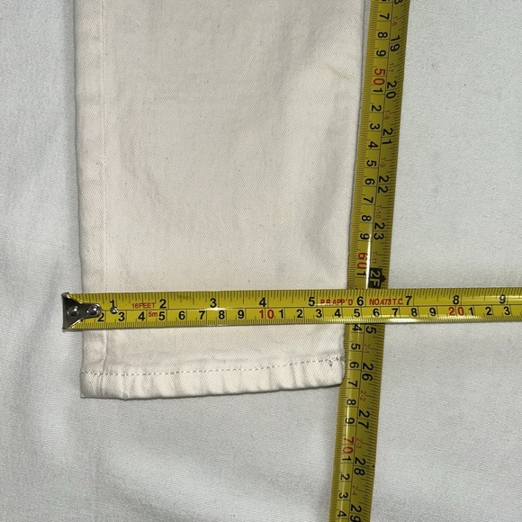 Revolve RE/DONE Originals 90s High Rise Ankle‎ Crop Vintage White Size 26 $225 - Picture 13 of 13